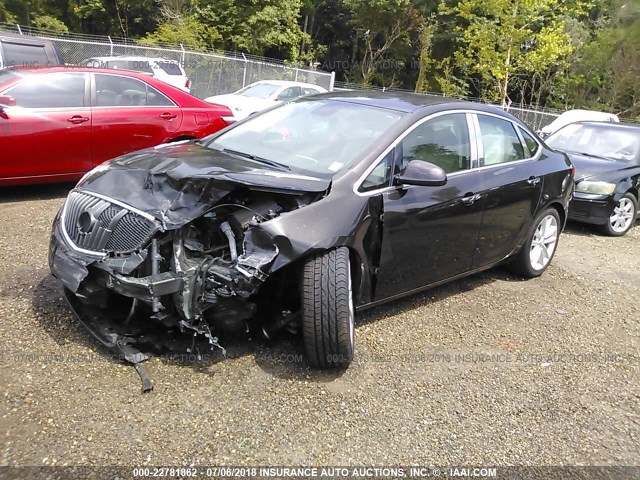 1G4PP5SK5D4107870 - 2013 BUICK VERANO BROWN photo 2