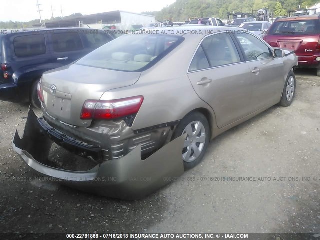 4T1BE46K69U866085 - 2009 TOYOTA CAMRY SE/LE/XLE BEIGE photo 4