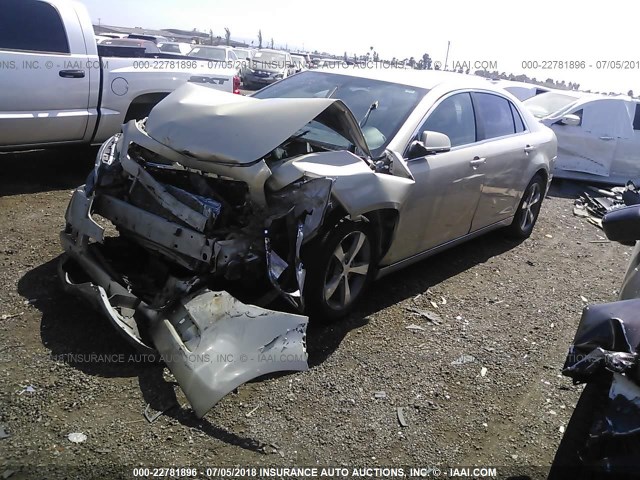 1G1ZC5E14BF147928 - 2011 CHEVROLET MALIBU 1LT 金色 照片 2