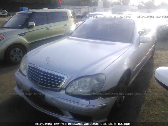 WDBNG75J75A457741 - 2005 MERCEDES-BENZ S 500 SILVER photo 2