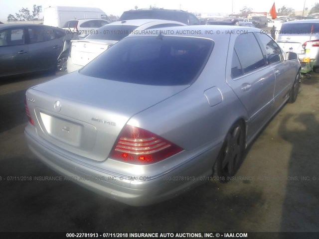 WDBNG75J75A457741 - 2005 MERCEDES-BENZ S 500 SILVER photo 4