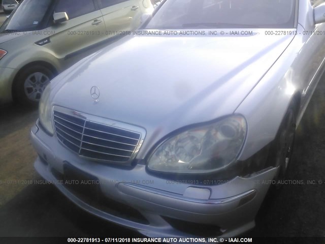 WDBNG75J75A457741 - 2005 MERCEDES-BENZ S 500 SILVER photo 6