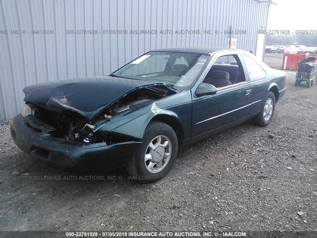 1FALP6242SH124826 - 1995 FORD THUNDERBIRD LX GREEN photo 2