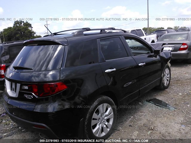 5J8TB2H20BA006310 - 2011 ACURA RDX BLACK photo 4