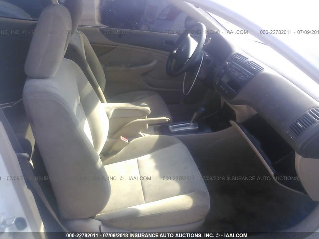1HGEM22175L029241 - 2005 HONDA CIVIC DX VP WHITE photo 5