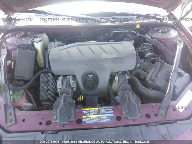 2G2WP552461191999 - 2006 PONTIAC GRAND PRIX RED photo 10