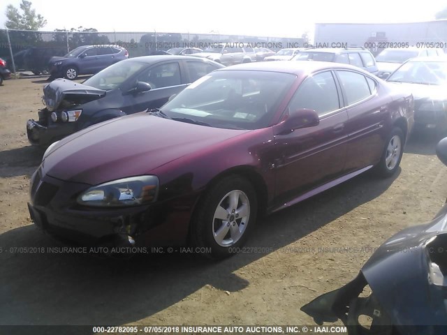 2G2WP552461191999 - 2006 PONTIAC GRAND PRIX RED photo 2