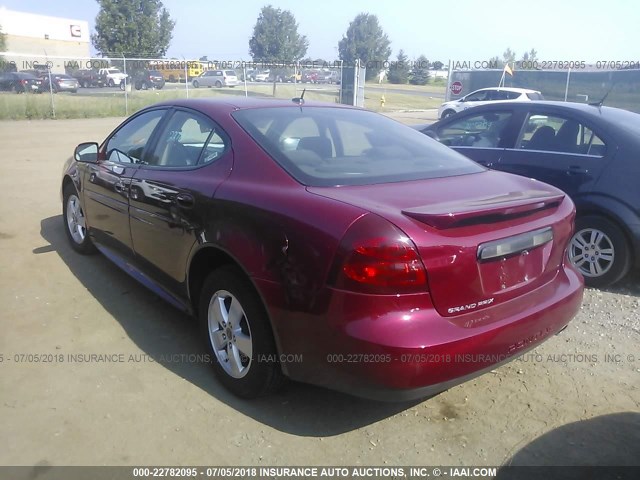 2G2WP552461191999 - 2006 PONTIAC GRAND PRIX RED photo 3