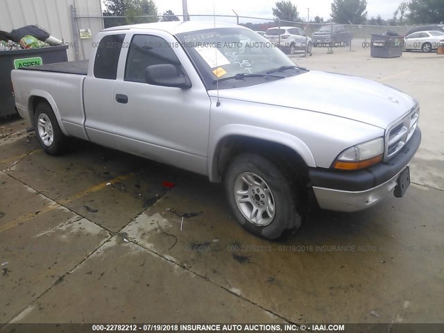 1D7GL32K44S596204 - 2004 DODGE DAKOTA SPORT SILVER photo 1