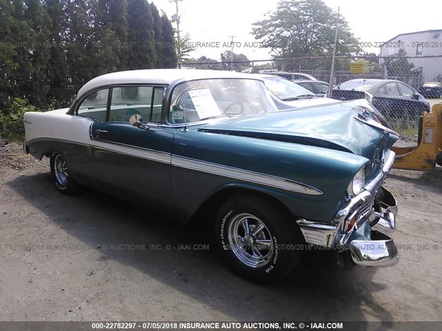 VC56T093354 - 1956 CHEVROLET BEL AIR TEAL photo 1