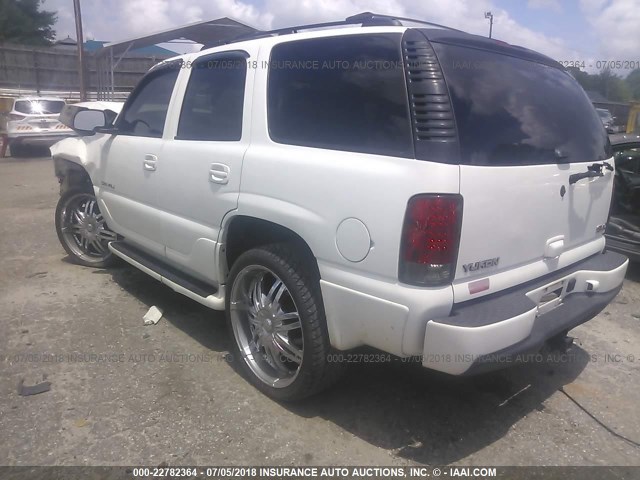 1GKEK63U86J159888 - 2006 GMC YUKON DENALI WHITE photo 3