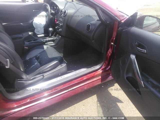 1G2ZM177584262142 - 2008 PONTIAC G6 GXP MAROON photo 5