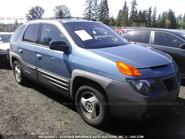 3G7DA03E31S509790 - 2001 PONTIAC AZTEK BLUE photo 1