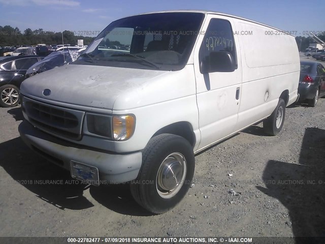 1FTNS2428XHC16343 - 1999 FORD ECONOLINE E250 VAN WHITE photo 2