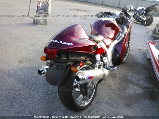 JS1GW71A832101769 - 2003 SUZUKI GSX1300 R BURGUNDY photo 4