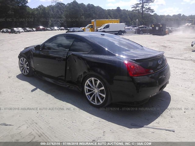 JNKCV64EX8M101878 - 2008 INFINITI G37 JOURNEY/SPORT BLACK photo 3