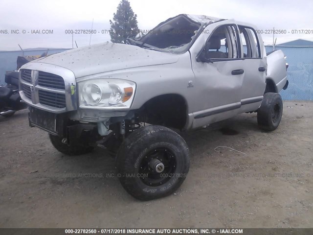 3D7KS28A87G798691 - 2007 DODGE RAM 2500 ST/SLT SILVER photo 2