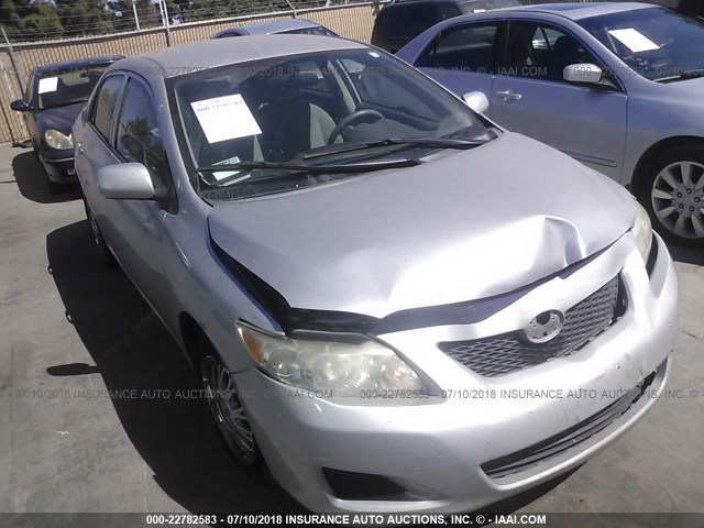 1NXBU4EE5AZ366468 - 2010 TOYOTA COROLLA S/LE/XLE SILVER photo 1