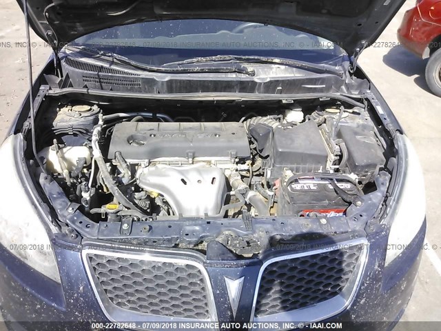 5Y2SP67099Z438490 - 2009 PONTIAC VIBE BLUE photo 10