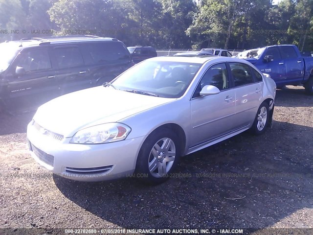 2G1WB5E3XE1144910 - 2014 CHEVROLET IMPALA LIMITED LT SILVER photo 2