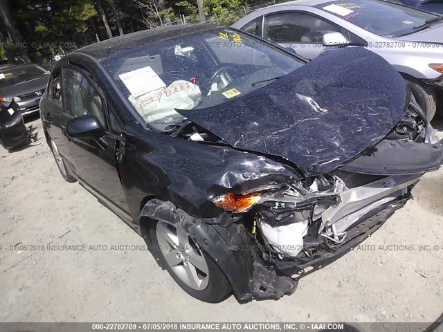 1HGFA169X8L050385 - 2008 HONDA CIVIC EXL შავი ფოტო 1