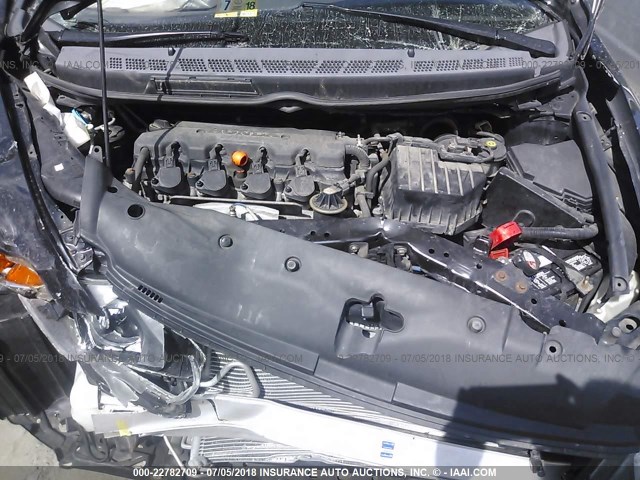 1HGFA169X8L050385 - 2008 HONDA CIVIC EXL შავი ფოტო 10