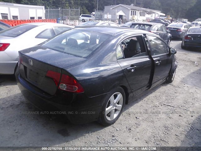 1HGFA169X8L050385 - 2008 HONDA CIVIC EXL შავი ფოტო 4