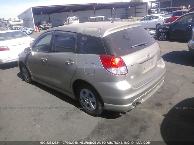 2T1KY38E03C087055 - 2003 TOYOTA COROLLA MATRIX XRS GOLD photo 3