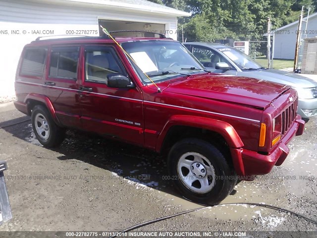 1J4FJ78S7WL282886 - 1998 JEEP CHEROKEE LIMITED RED photo 1