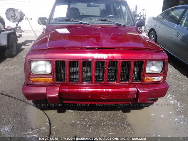 1J4FJ78S7WL282886 - 1998 JEEP CHEROKEE LIMITED RED photo 6