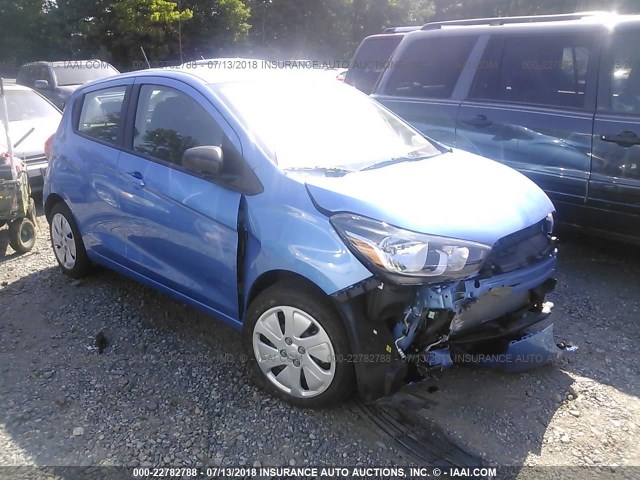 KL8CB6SA4HC812663 - 2017 CHEVROLET SPARK LS BLUE photo 1