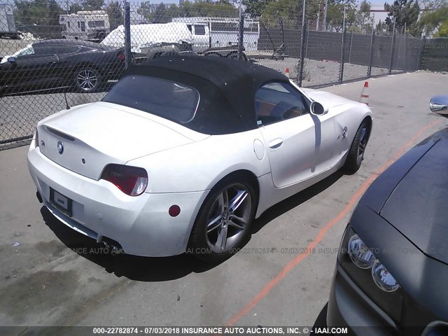 5UMBT93598LY53756 - 2008 BMW M ROADSTER WHITE photo 4