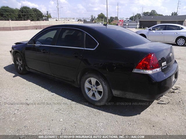 2G1WA5E34E1189327 - 2014 CHEVROLET IMPALA LIMITED LS BLACK photo 3