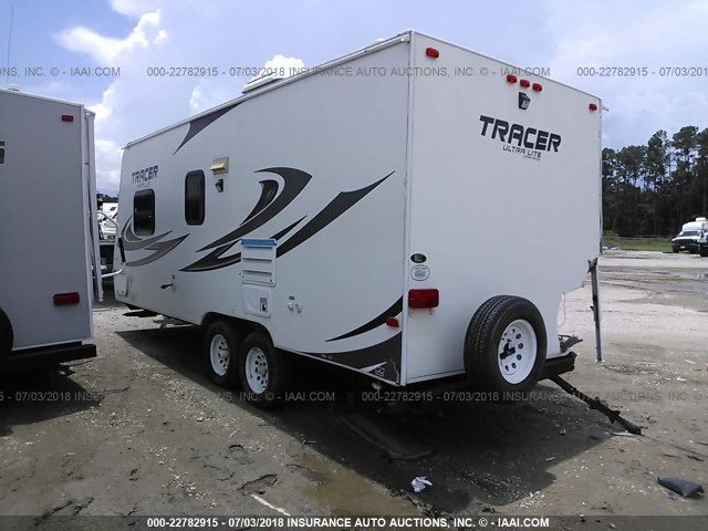 5ZT2TRKB2AB500135 - 2010 FOREST RIVER TRACER TRAVEL TRAILER  WHITE photo 3