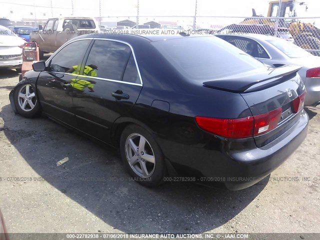 1HGCM56895A087007 - 2005 HONDA ACCORD EX BLACK photo 3