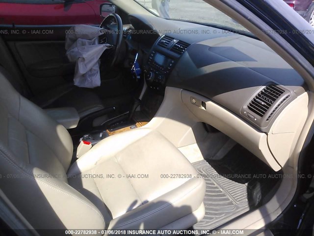 1HGCM56895A087007 - 2005 HONDA ACCORD EX BLACK photo 5