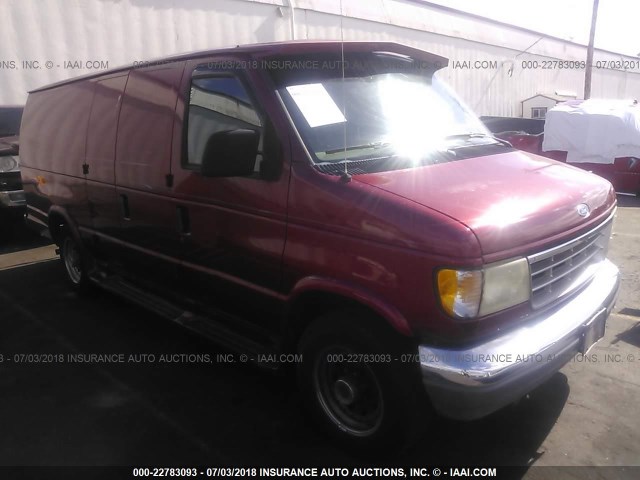 1FTHS24Y9PHA92312 - 1993 FORD ECONOLINE E250 SUPER DUTY VAN MAROON photo 1