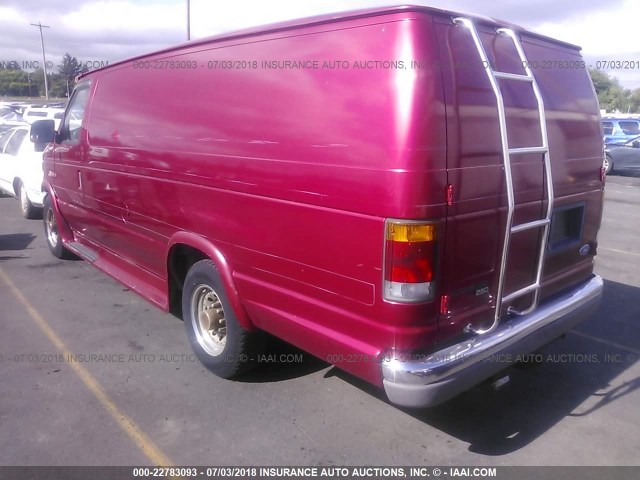 1FTHS24Y9PHA92312 - 1993 FORD ECONOLINE E250 SUPER DUTY VAN MAROON photo 3