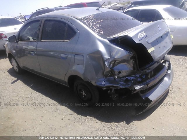 ML32F3FJ4JHF08747 - 2018 MITSUBISHI MIRAGE G4 ES Серый фото 3