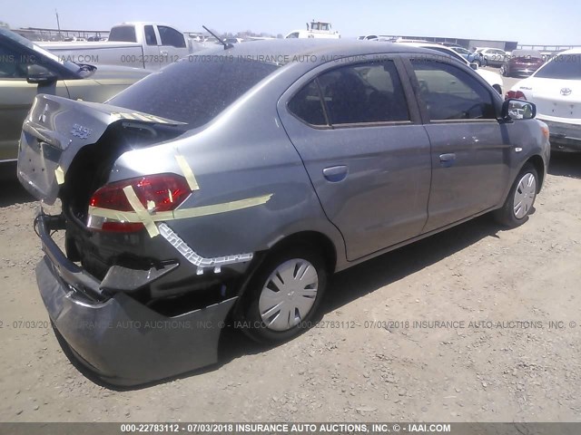 ML32F3FJ4JHF08747 - 2018 MITSUBISHI MIRAGE G4 ES Серый фото 4