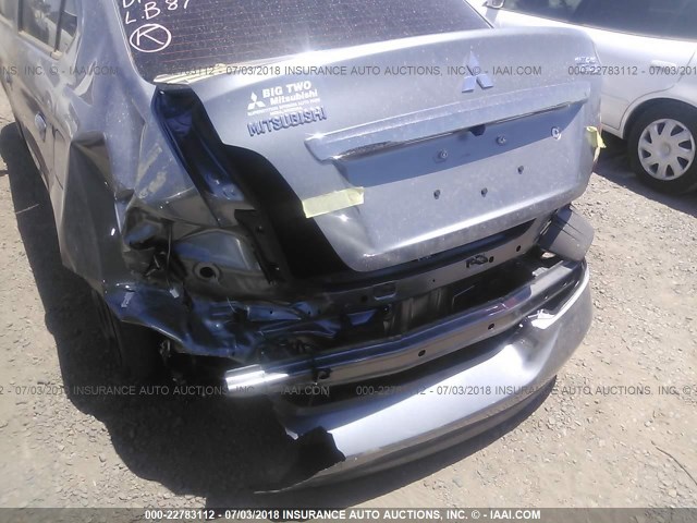 ML32F3FJ4JHF08747 - 2018 MITSUBISHI MIRAGE G4 ES Серый фото 6