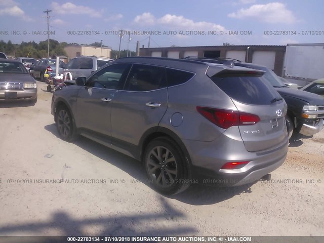 5XYZWDLA4JG548595 - 2018 HYUNDAI SANTA FE SPORT  SILVER photo 3