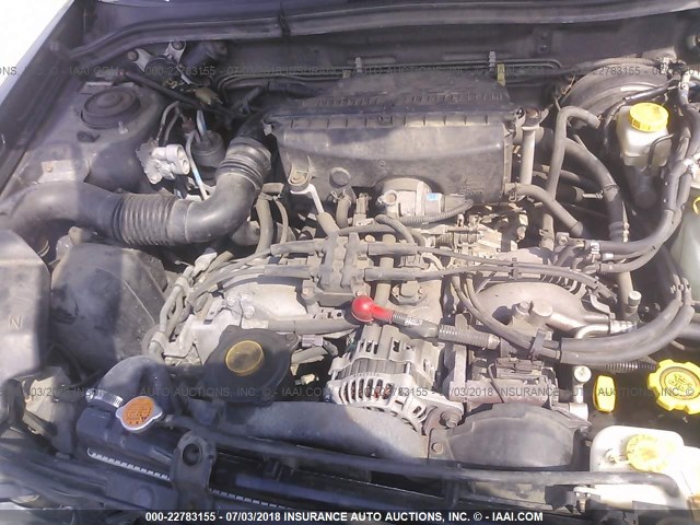 JF1SF65612H721350 - 2002 SUBARU FORESTER S BLACK photo 10