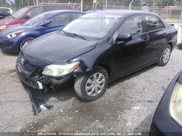 JTDBL40E29J009034 - 2009 TOYOTA COROLLA LE/XLE BLACK photo 2