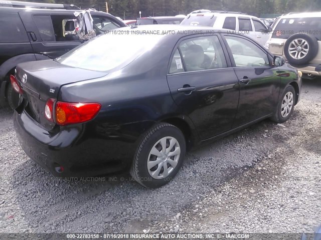 JTDBL40E29J009034 - 2009 TOYOTA COROLLA LE/XLE BLACK photo 4