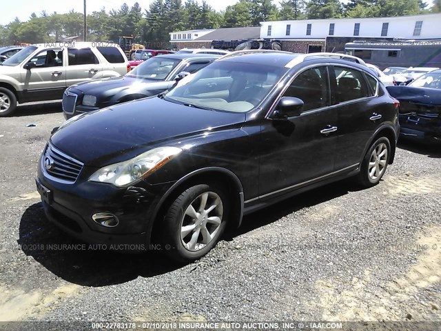 JN1AJ0HRXAM750703 - 2010 INFINITI EX35 JOURNEY BLACK photo 2