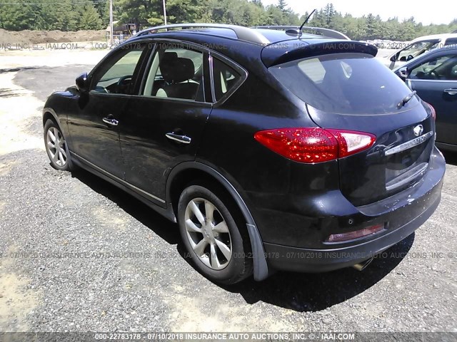 JN1AJ0HRXAM750703 - 2010 INFINITI EX35 JOURNEY BLACK photo 3