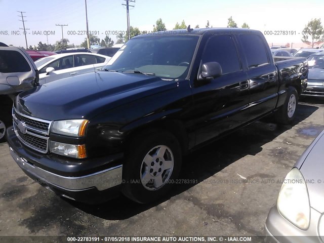 2GCEC13Z971149941 - 2007 CHEVROLET SILVERADO C1500 CLASSIC CREW CAB BLACK photo 2