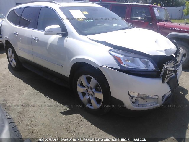 1GNKVLKD2DJ140036 - 2013 CHEVROLET TRAVERSE LTZ WHITE photo 1