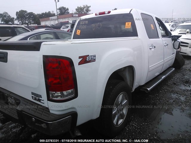 3GTP1VE02CG123428 - 2012 GMC SIERRA C1500 SLE WHITE photo 4